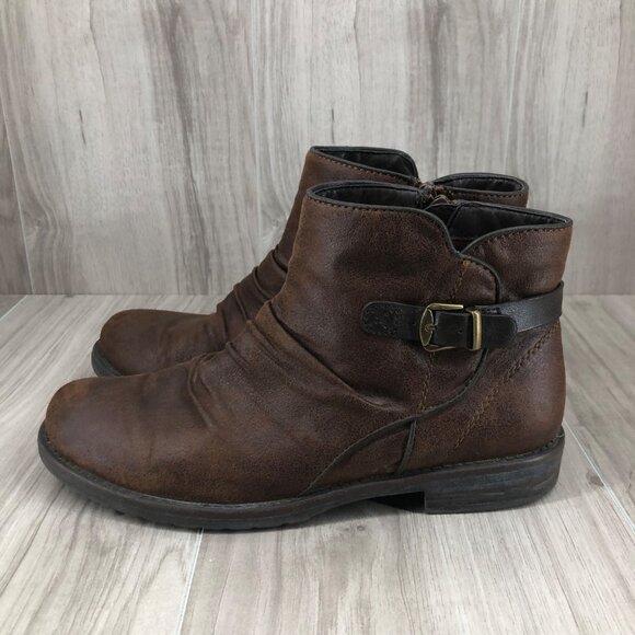 Baretraps Ankle Boots Womens 7M Callahan Brown Zip Booties - Picture 2 of 11